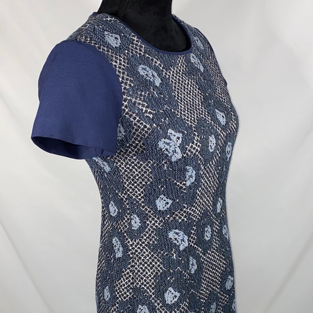 Nicole Miller For Mary Kay Floral Tweed Midi Dress Size 2P Petite - Picture 4 of 13